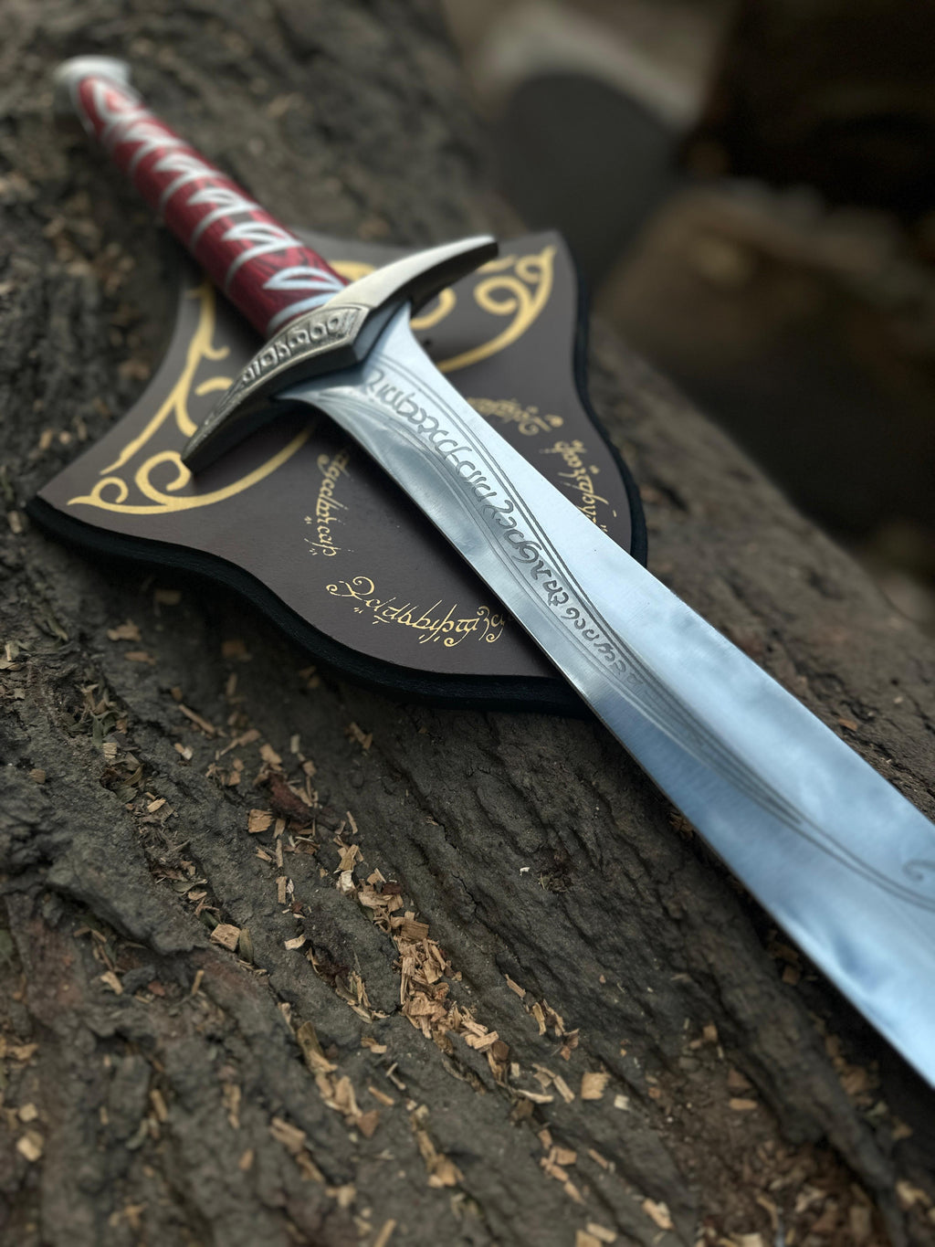 ⚔️ Short Steel Sting Sword – Frodo’s Replica | 22” LOTR Fantasy Sword with Scabbard &amp; Wall Mount